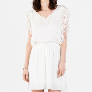 Francesca's Maisey Crochet dress Ivory s nwt